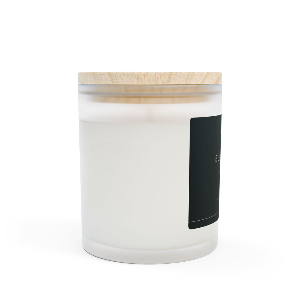 Blackberry Vanilla Frosted Glass Candle, Aromatherapy Candle, Natural